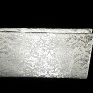 Vintage lace Ivory clutch purse
